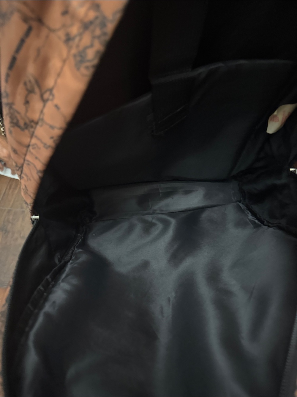 Anti Social Social Club Tan Map-Print Backpack - Picture 6 of 8